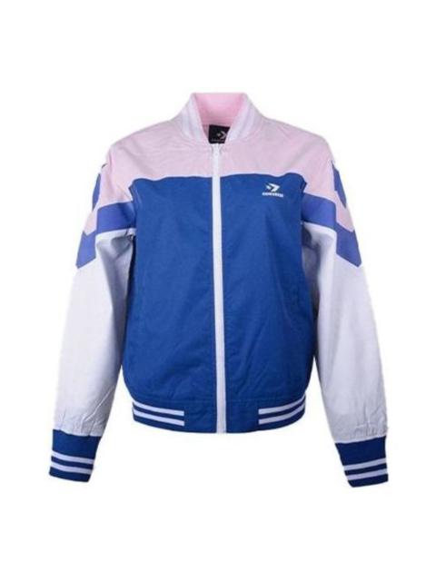 (WMNS) Converse Non-Padded Baseball Bomber 'Pink Blue White' 10017460-A01