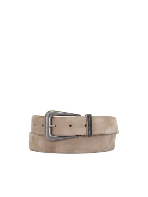 embellished-buckle belt