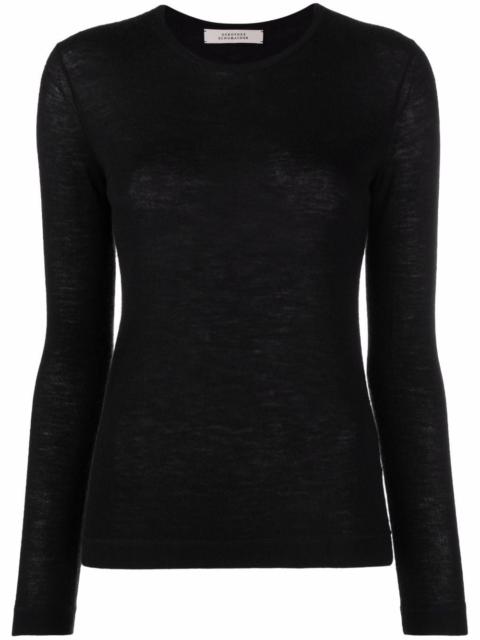 longsleeved fine-knit jumper