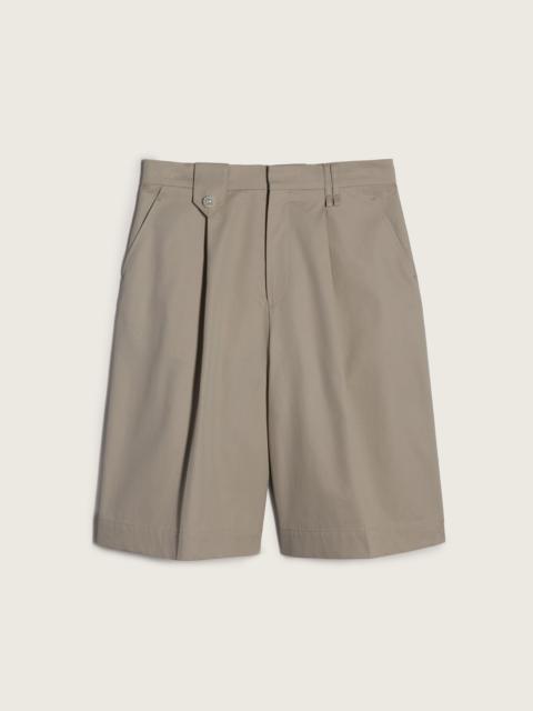 Tailored Wide Leg Belt Loop Tab Shorts