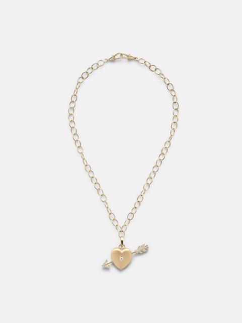 Rosa 18kt gold necklace with diamonds