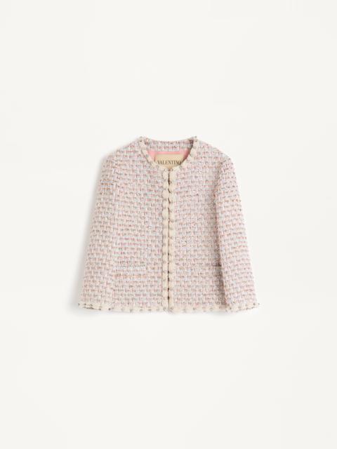 EMBROIDERED RIBBON TWEED JACKET