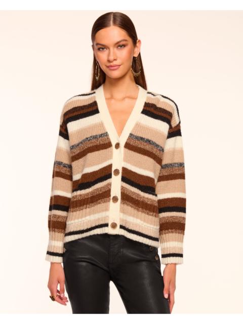 Caroline Striped Cardigan Sweater
