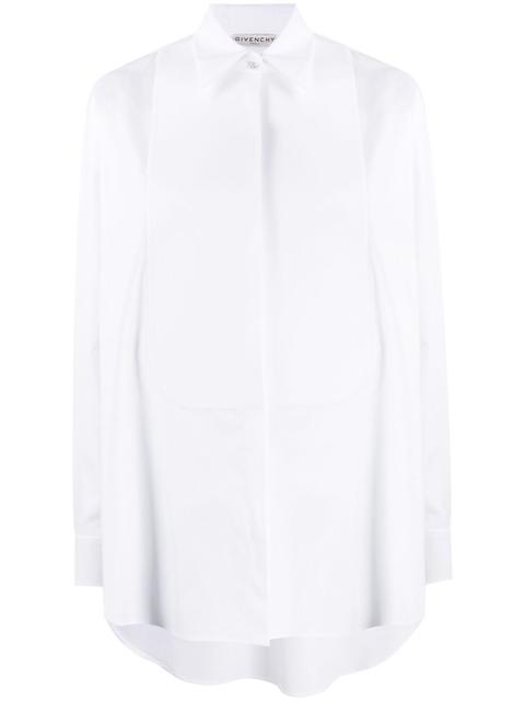 bib long-sleeved buttoned shirt