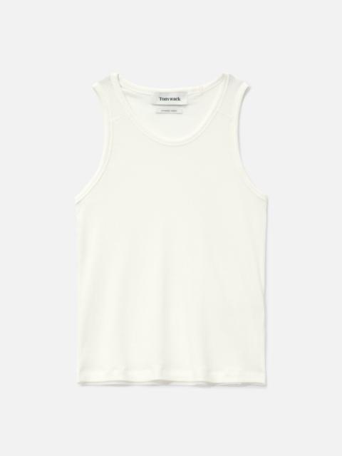 SILK LYOCELL RIB TANK TOP