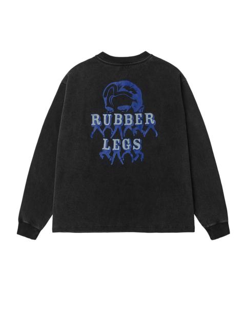 Seagull and Rubber Legs Print Relax Fit Long-sleeve T-shirt