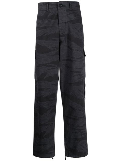 camouflage-print cargo trousers