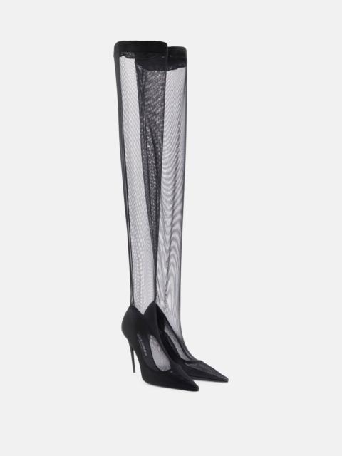 Dolce & Gabbana Tulle over-the-knee boots | REVERSIBLE