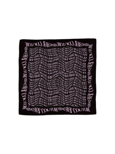 logo-print scarf