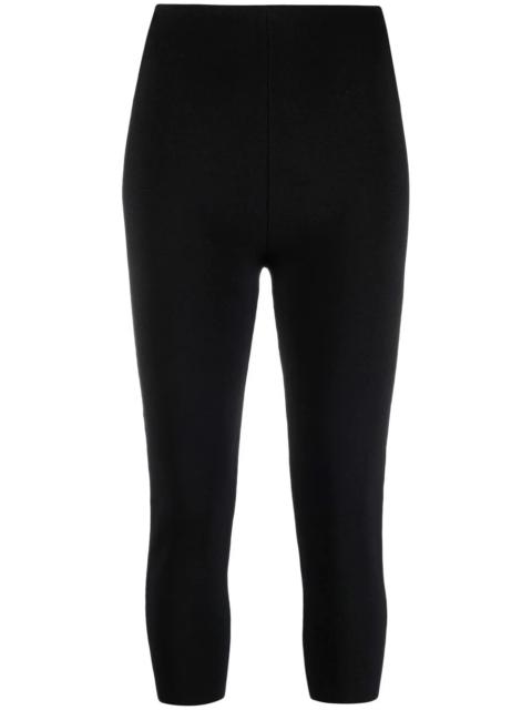 knitted three-quarter leggings