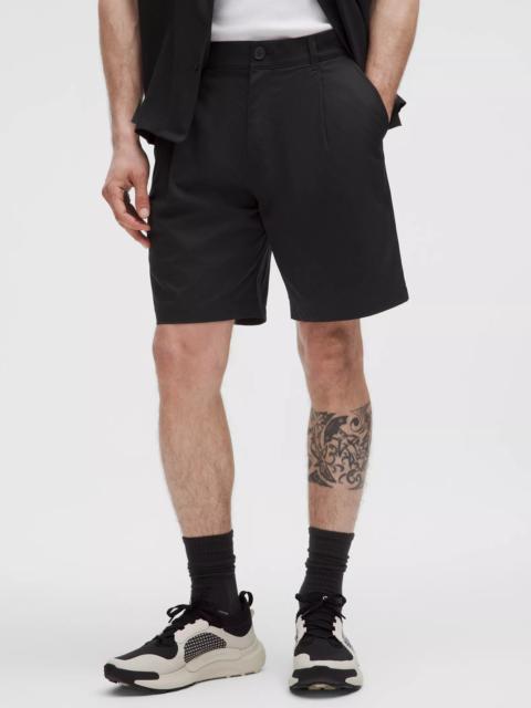 Woven Relaxed-Fit Pleated Short 8"
