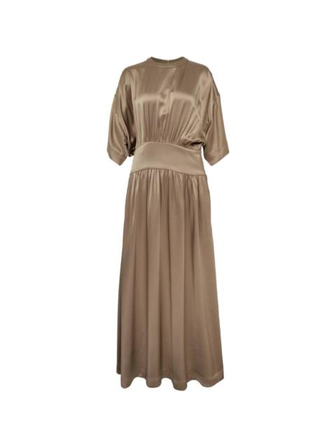 gathered detail dress