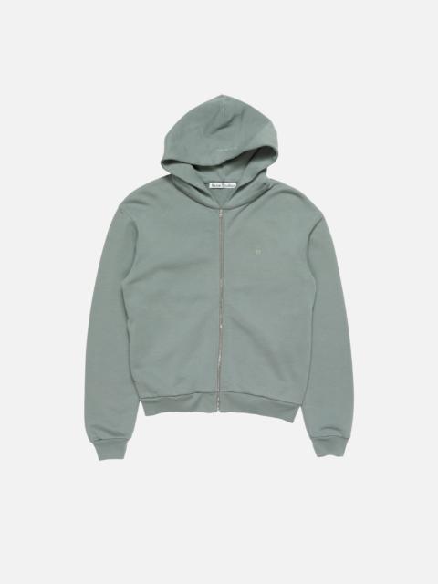 Hooded zipper sweater - Stone grey