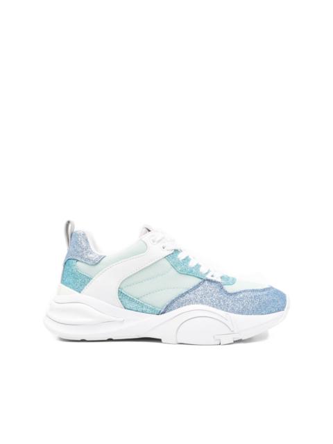 glitter panelled sneakers