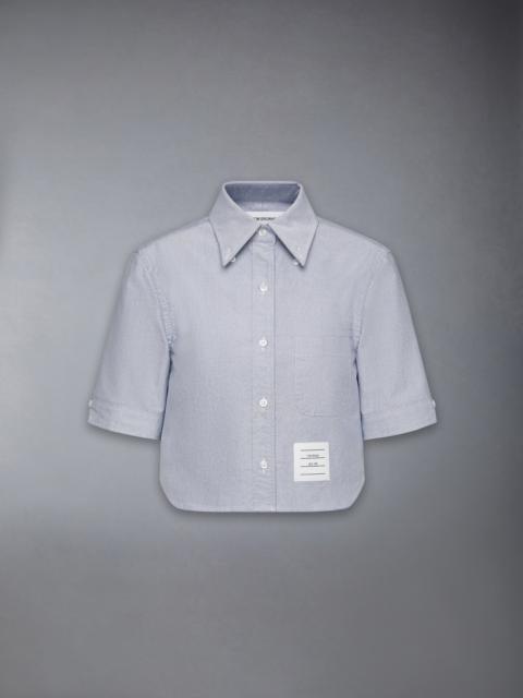 OXFORD CROPPED SHORT SLEEVE SHIRT