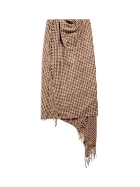 Women's Scarf Skirt  in Brown