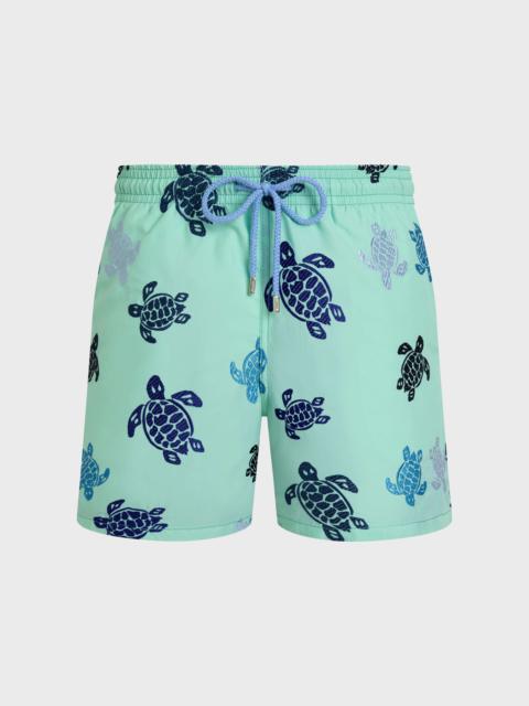 MEN EMBROIDERED SWIM TRUNKS RONDE DES TORTUES - LIMITED EDITION