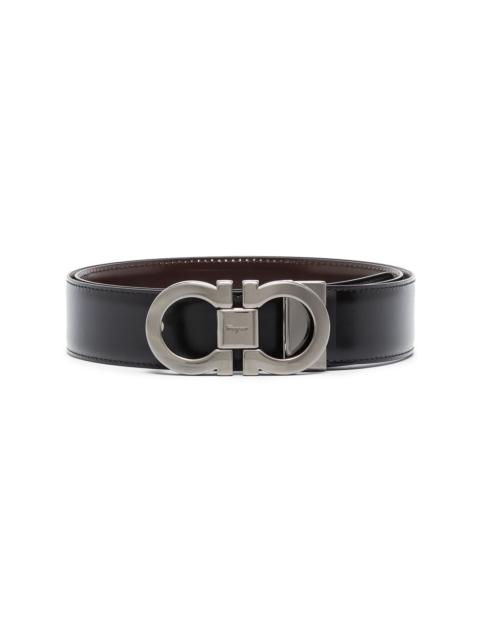 reversible logo-buckle belt