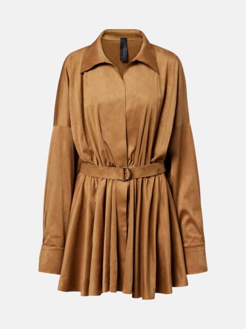 Belted shirt dress