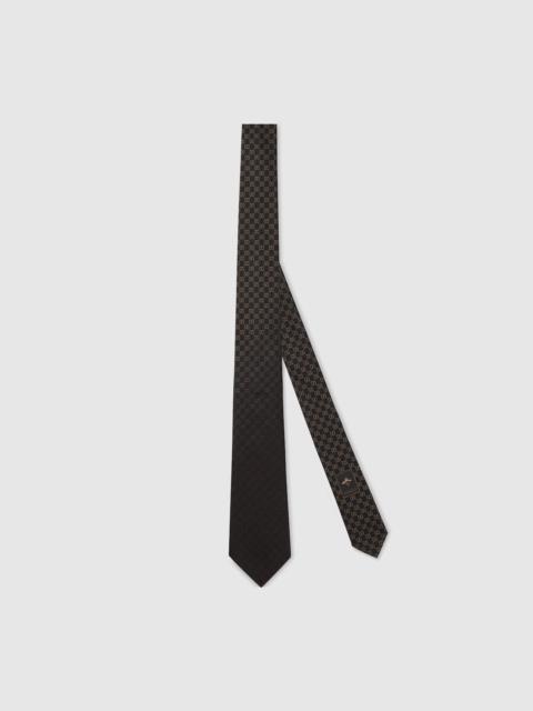 GG silk jacquard tie