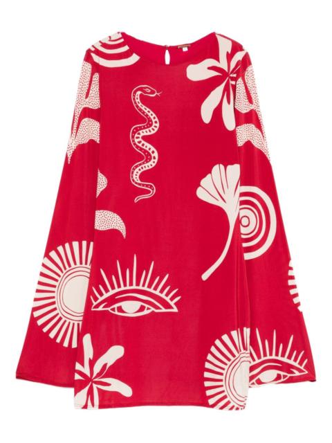 Misha long-sleeved mini dress