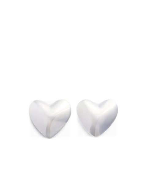 Heart clip earrings