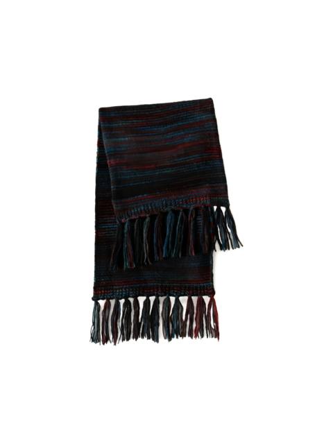Fonda striped fringed scarf