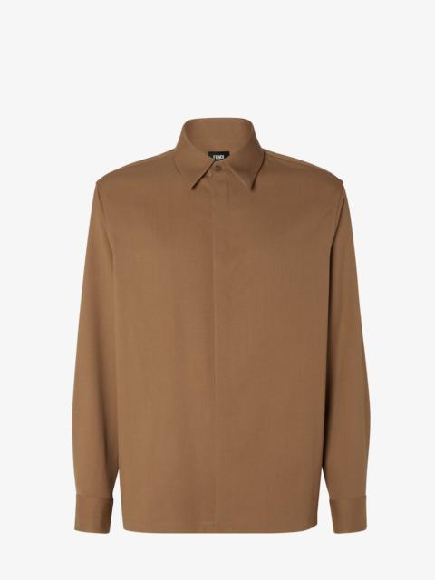 Shirt Rust-colored wool shirt