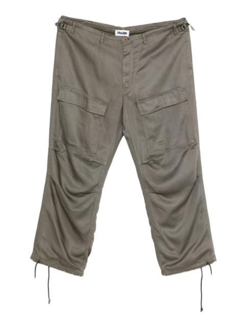 drawstring-ankle cargo trousers