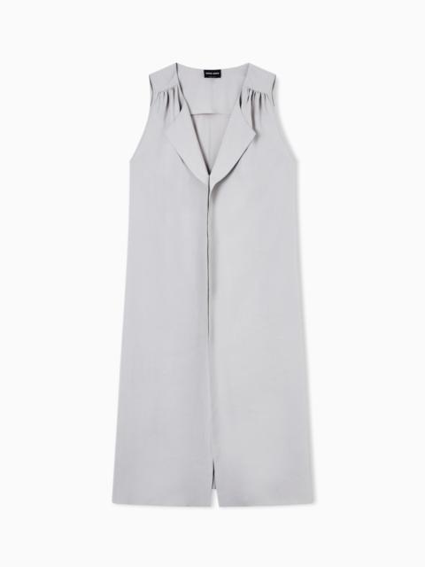 TECHNICAL SILK SHIRT DRESS