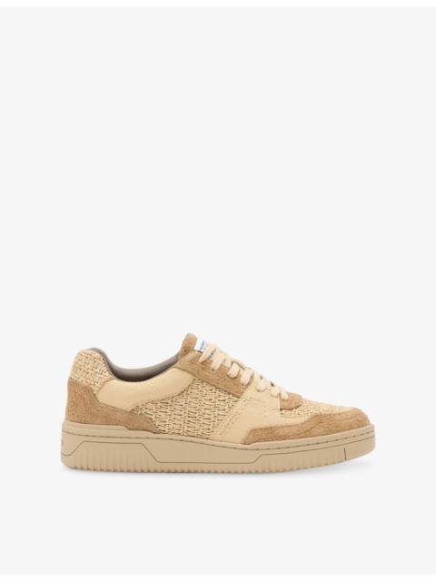 Hix Raffia and Suede Trainers