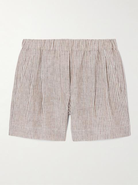 Striped Linen Shorts