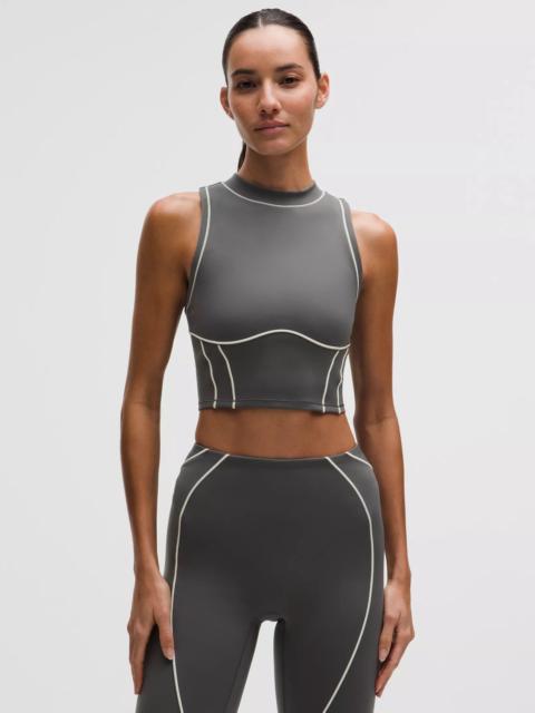 Ultralu Contour-Seam Cropped Tank Top
