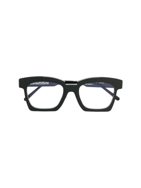 square-frame acetate eyeglasses