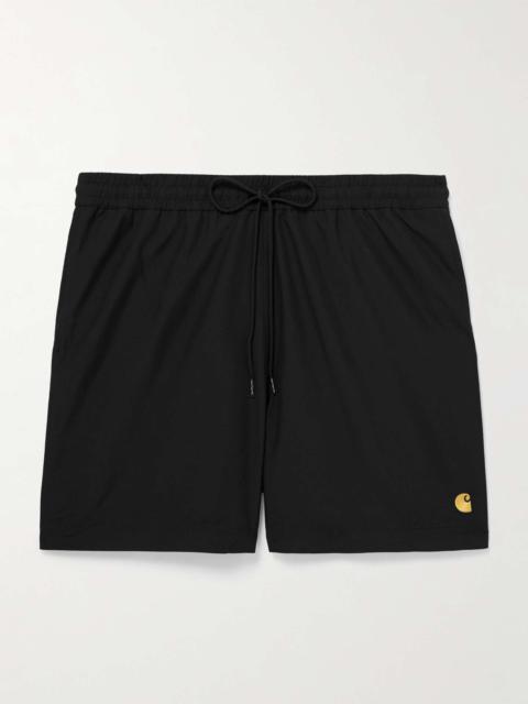 Chase Straight-Leg Mid-Length Logo-Embroidered Swim Shorts