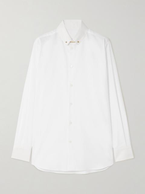 Thea Embellished Cotton Oxford Shirt