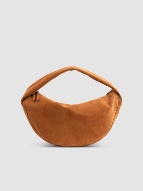 Maxi Cush Summer Tan Suede Leather Shoulder Bag