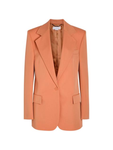 notched-lapel single-breasted blazer