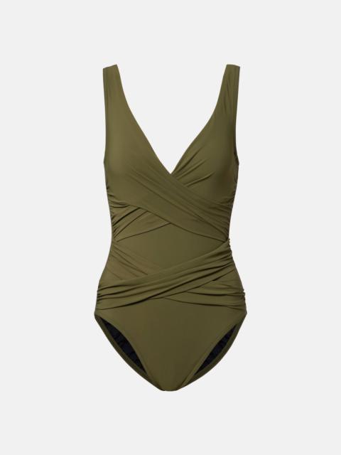 Draped swimsuit