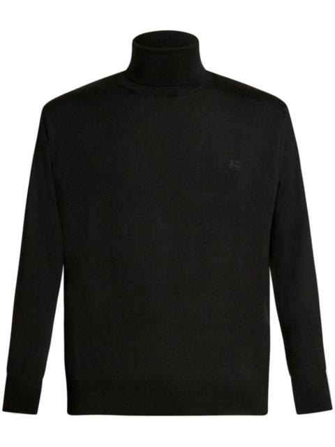 Pegaso-appliquÃ© wool jumper