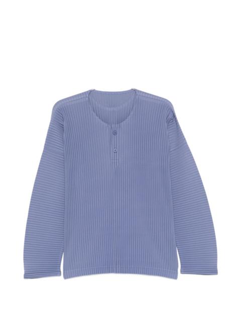 February pleated buttoned T-shirt