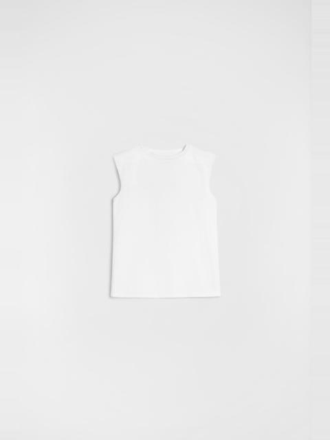 Cotton Jersey Crew-Neck Top
