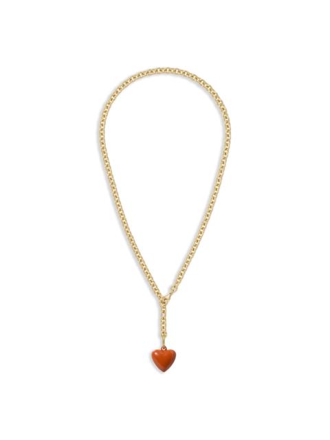The Mini Puffy heart-charm necklace