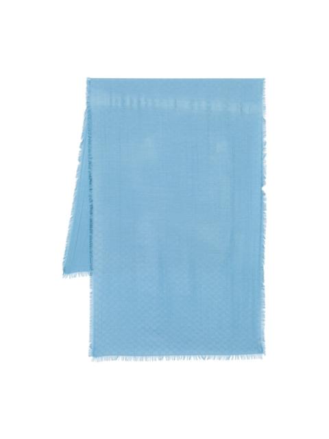 monogram-jacquard scarf