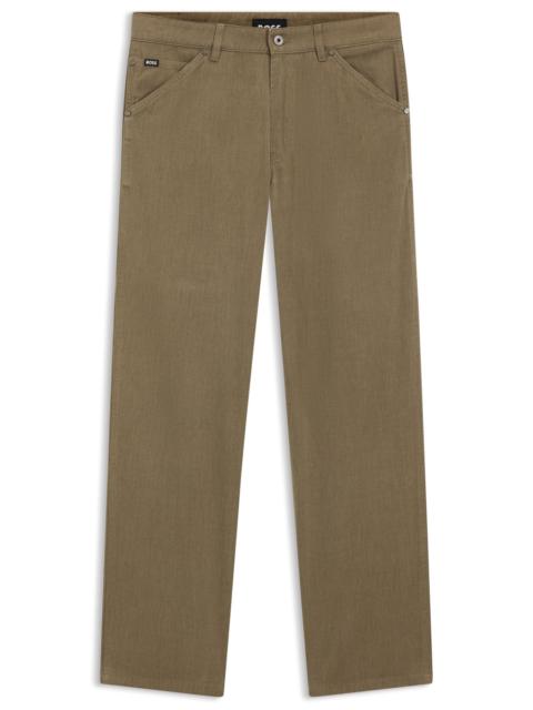 JEANS IN MELANGE COTTON DENIM