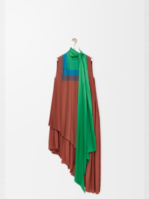 Dress in technical crepe