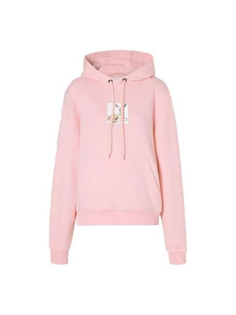 (WMNS) Burberry Deer Print Cotton Hoodie Deer Prints Cotton hooded sweatshirt Pink Red 80246541