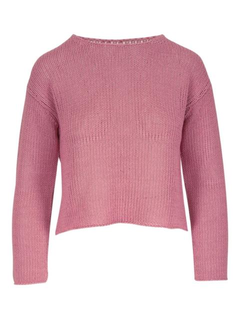 cropped knitted sweater