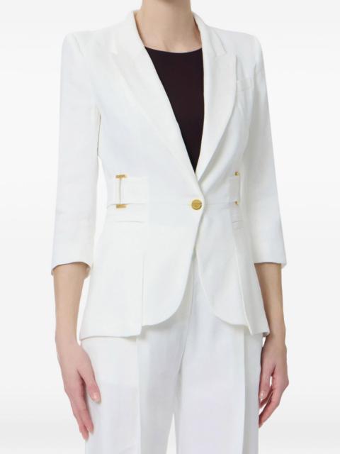 button-fastening blazer
