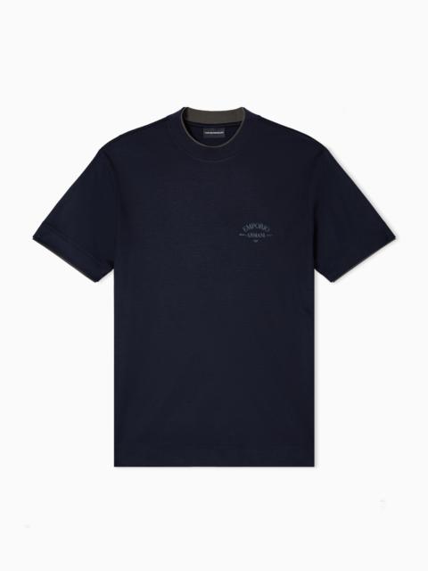 ASV LYOCELL-BLEND JERSEY T-SHIRT WITH CONTRASTING DETAILS
